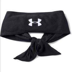 New Black Under Armour Tie Headband